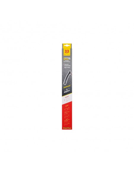 ESCOBILLA GRAN PREE SPEED 1 PIEZA KIT FIJACION UNIVERSAL (SELECCIONE TAMAÑO)