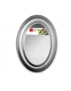 BANDEJA OVAL INOX 30 CM