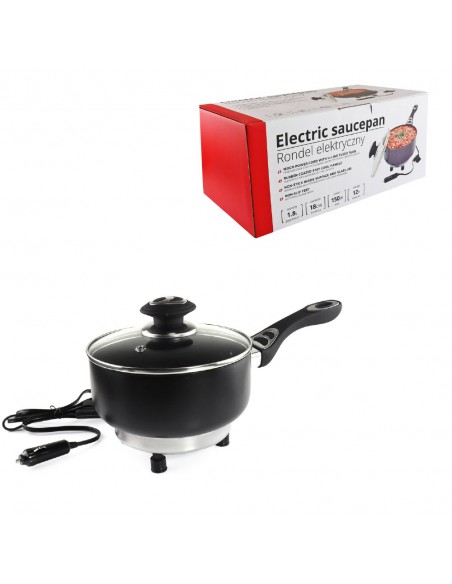 OLLA ELECTRICA CON TAPA 12V 150W 18CM X 8CM
