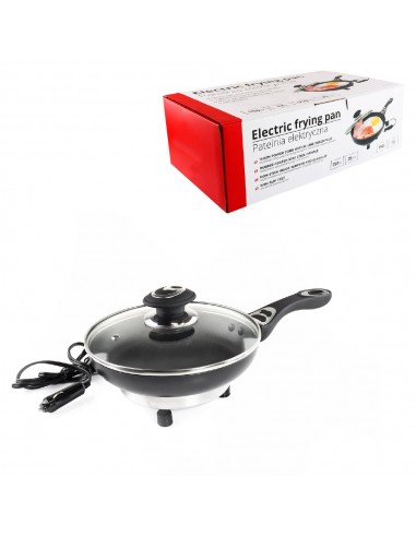 SARTEN ELECTRICA CON TAPA 24V 250W 20CM X 4 CM