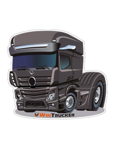 PEGATINA WINTRUCKER TIPO MERCEDES 10x10CM