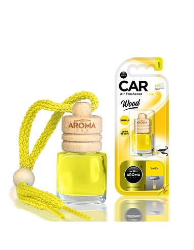 AMBIENTADOR AROMA CAR MADERA PARA COLGAR...