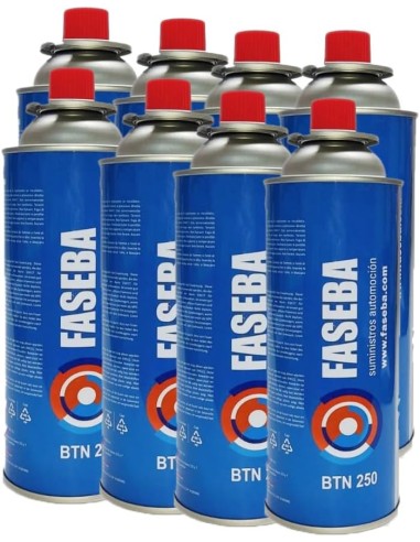 PACK 4 UNIDADES CARTUCHO GAS FASEBA + COCINA...