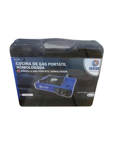 COCINA PORTÁTIL DE GAS FASEBA CON MALETÍN + 4...