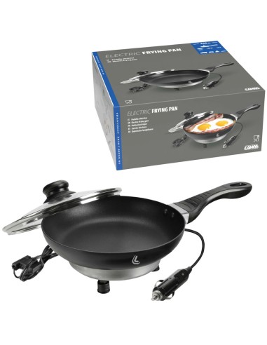 SARTEN ELECTRICA LAMPA CON TAPA 12V 150W 20CM X...