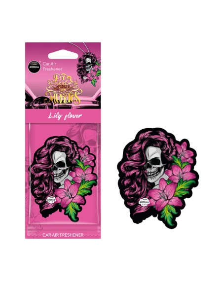 AMBIENTADOR AROMA CAR CELULOSA DIA DE LOS MUERTOS (SELECCIONE FRAGANCIA)