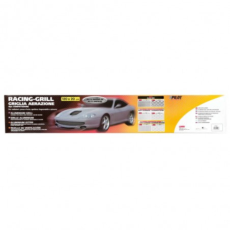 REJILLA RACING ALUMINIO MATE 120X20 CM