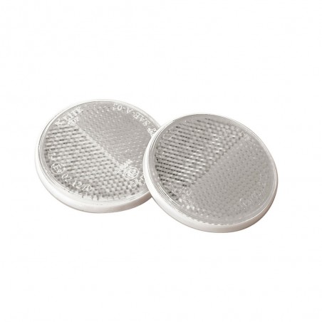 Euro-Norma, reflectores redondos - Ø 65 mm - Blanco
