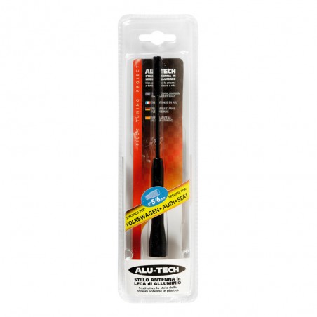 ANTENA ALUTECH ALTURA 24 MM ACOPLE 5 MM Ø PARA AUDI SEAT OPEL VW