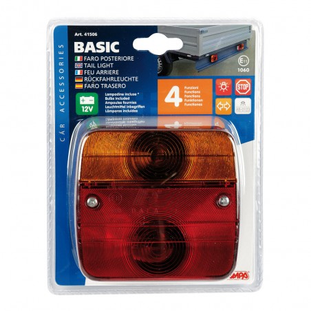 LUZ TRASERA BASIC 4 FUNCIONES POSICION+STOP+INDICADOR+MATRICULA