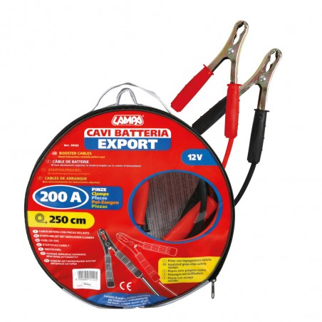 CABLES DE ARRANQUE EXPORT 12V 200A CABLE 250 CM