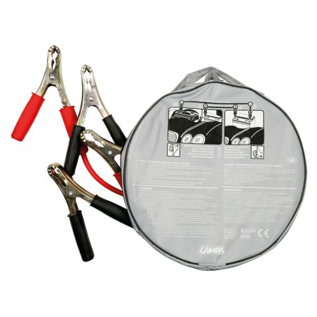 Cables de batería 12V - 250 cm - 200 A - 6 mm²