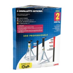 SOPORTE DE GATO 2000 KG AJUSTABLE 3 NIVELES HOMOLOGACION GS-TUV 2