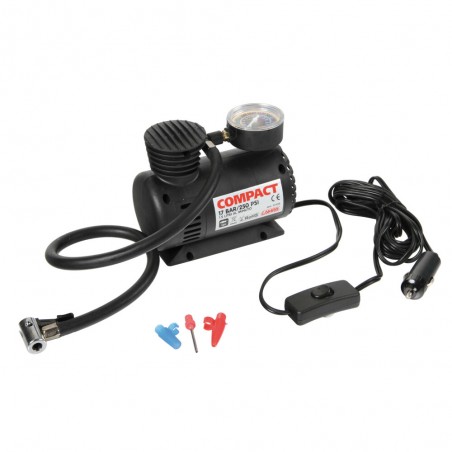 COMPRESOR COMPACT CON MANOMETRO 12V 200W