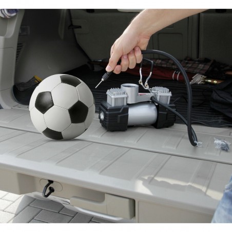 COMPRESOR BICILINDRICO TWIN AIR CON MANOMETRO 12V 200W