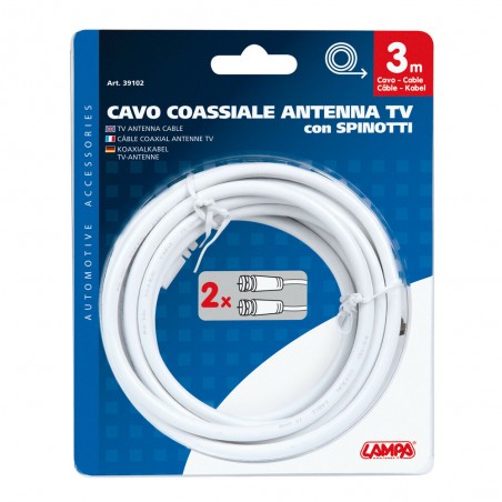 CABLE COAXIAL PARA ANTENA TV GLOBO 3 METROS