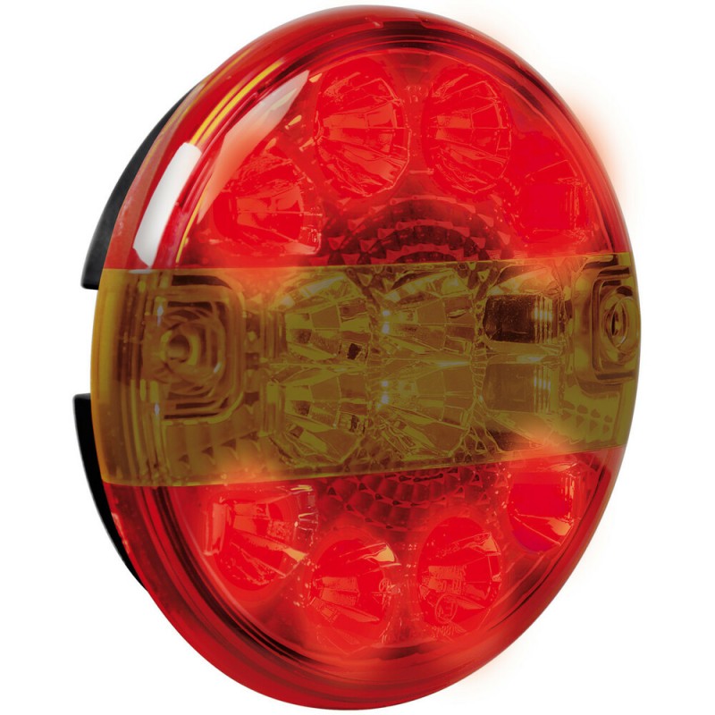 FARO TRASERO REDONDO 3 FUNCIONES 14 LED 12/24V...