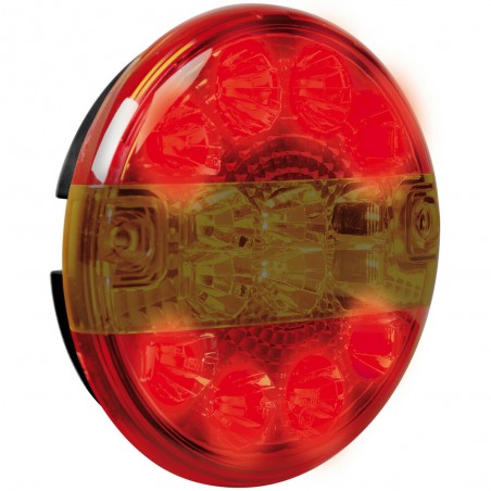 FARO TRASERO REDONDO 3 FUNCIONES 14 LED 12/24V HOMOLOGACION E