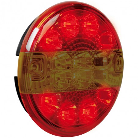 FARO TRASERO REDONDO 3 FUNCIONES 14 LED 12/24V HOMOLOGACION E