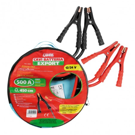 CABLES DE ARRANQUE 12/24V 500A CABLE 450 CM 22,7 MM2