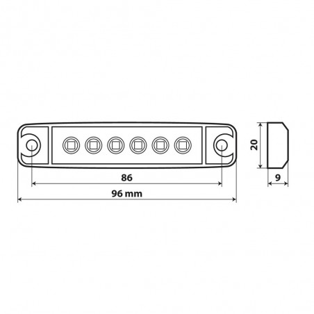 LUZ GALIBO 6 LED 12/24V BLANCA