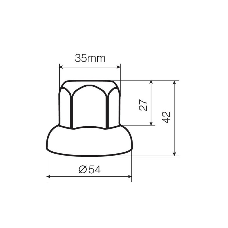 EMBELLECEDOR TORNILLO RUEDAS 32 MM ACERO...
