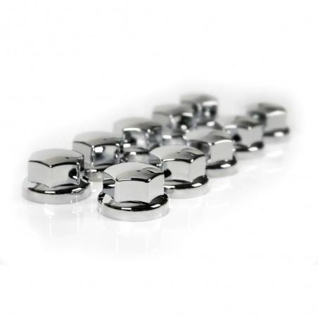 EMBELLECEDOR TORNILLO RUEDAS CROMADAS 32-33 MM BLISTER 10 UNIDADES