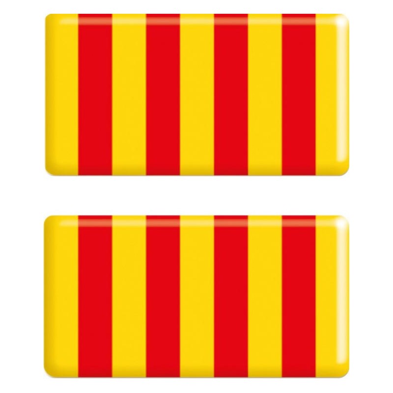 Adhesivo resina bandera de Cataluña