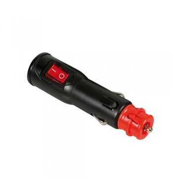 ENCHUFE MECHERO STANDARD DIN INTERRUPTOR ON/OFF 12/24V 10A
