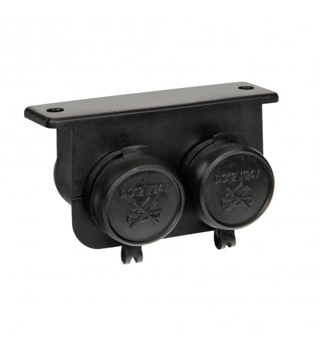 Enchufe mechero ext-4 2 tomas interior y exterior impermeable