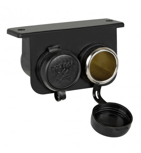 Enchufe mechero ext-4 2 tomas interior y exterior impermeable