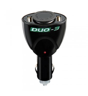 Enchufe mechero DUO3 toma standard 2 USB cable 60 cm