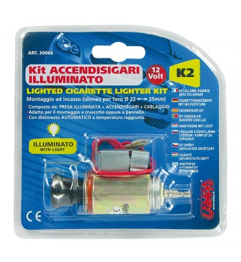 Enchufe mechero con luz K2 2