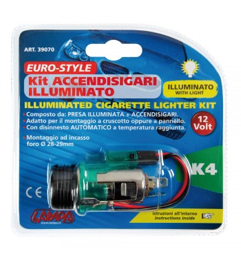 Enchufe mechero europeo K4 con luz 2