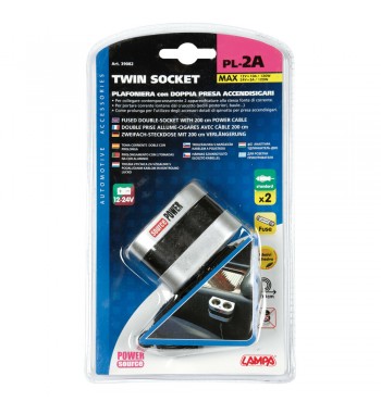 Enchufe mechero 2 tomas standard 10A 2