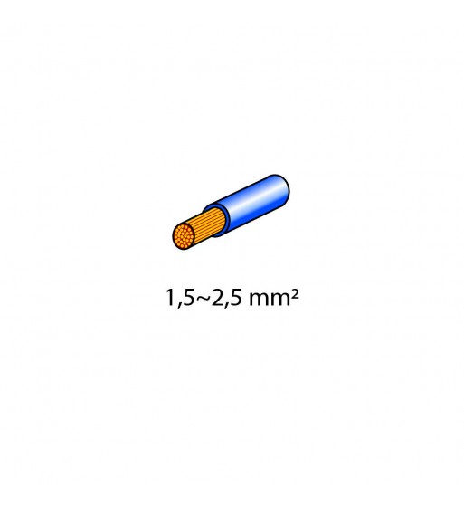 Terminales azules cable 1,5-2,5 mm