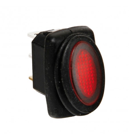 Interruptor impermeable led rojo 10A