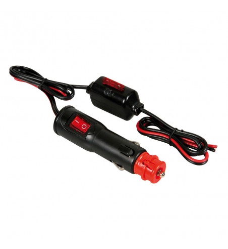 Enchufe mechero cable 1m interruptor fusible externo 10A