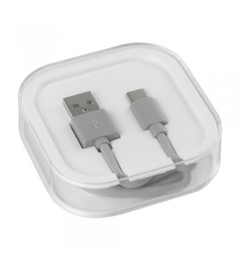 CABLE USB TIPO C ESSENTIAL 100 CM GRIS