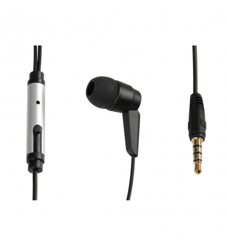 AURICULARES ESTEREO CON MICROFONO ESSENTIAL 120 CM NEGRO