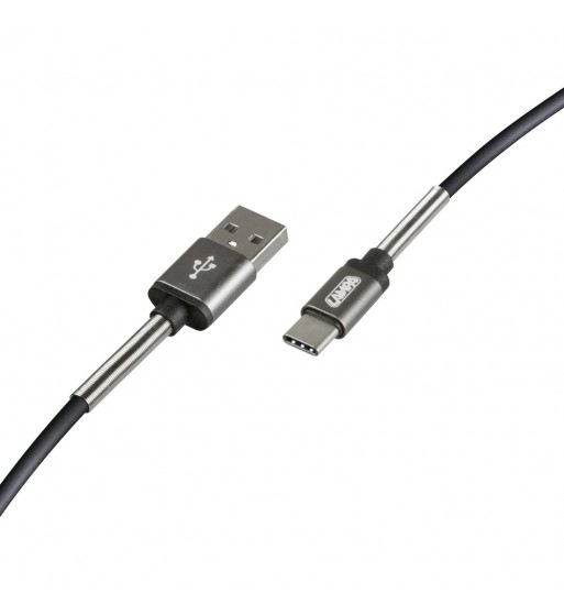 Cable USB y micro USB tipo C 100 cm negro