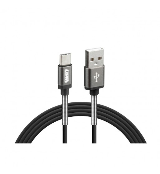 Cable USB y micro USB tipo C 100 cm negro