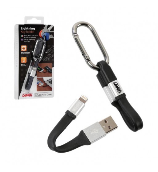 Llavero USB y Apple lightning cable 10 cm