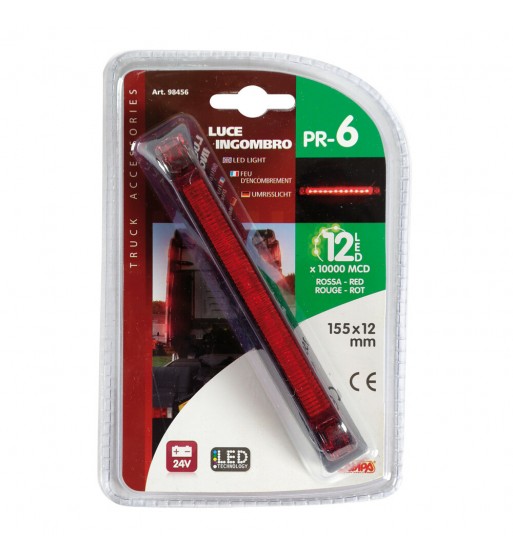 Luz de gálibo rojo 12 led