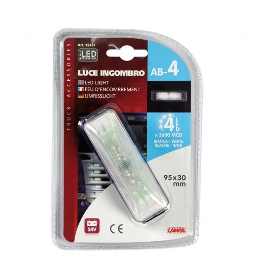 Luz de gálibo blanca 4 led