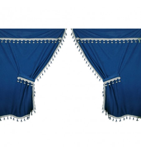 Cortinas azules de camión 9 piezas