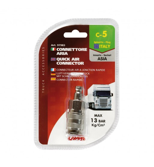 Conector aire C-5 enchufe Italia Asia