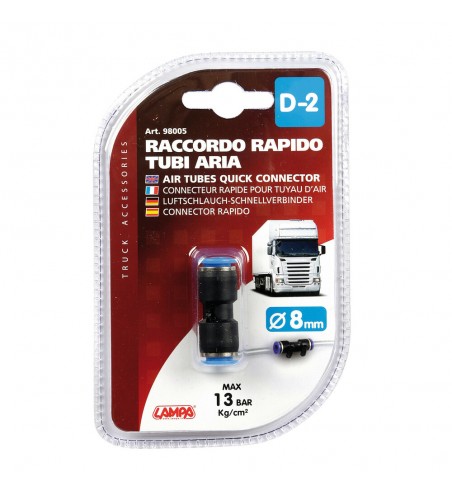 Conector aire D-2 8 mm