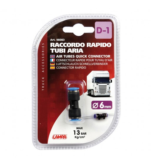 Conector para pistola D-1 6 mm