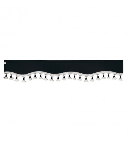 Visera parasol negra 240x18 cm